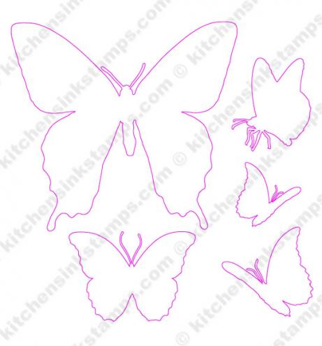 svg for butterflies stamp set