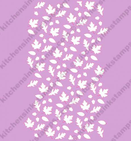 Falling Leaves slimline stencil SVG CUT file