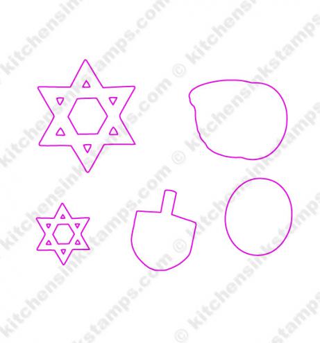 svg for hanukkah stamp set