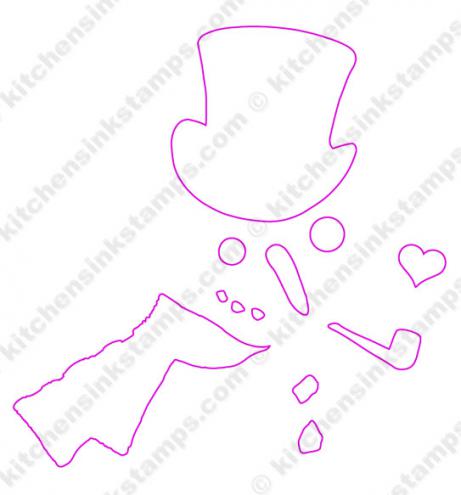 svg for invisible snowman stamp set