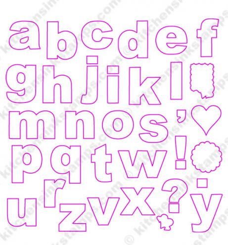svg for playful alphabet stamp set