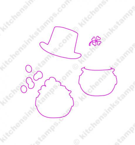 svg for st patricks day 4 ducky and teddy stamp set