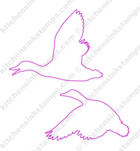 svg for mallard ducks stamp set