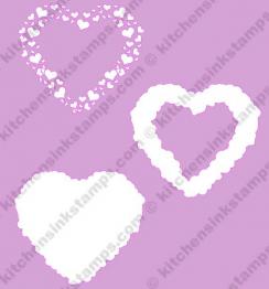 Heart of Hearts stencil SVG CUT file