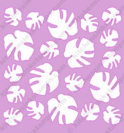 Tropical Leaves Background stencil SVG CUT file