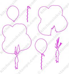 svg for bunch o balloons stamp set