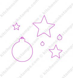 svg for ornament and stars stamp set
