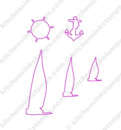 svg for sail boats stamp set