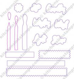 svg for candle wishes stamp set