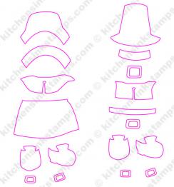svg for Teddy Bear Wishes Pilgrim Outfit Extra