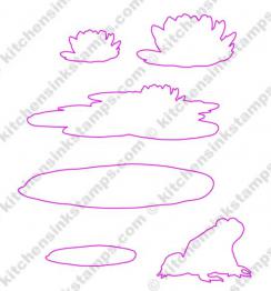 svg for Water Lilies stamp set