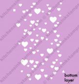 Fallen Hearts stencil design - bottom layer