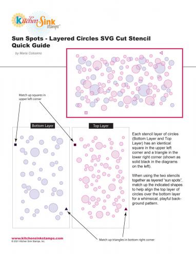 Sun Spots Layered Stencil User Guide