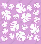 Tropical Leaves Background stencil SVG CUT file
