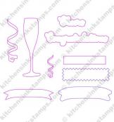 svg for Champagne cheer stamp set