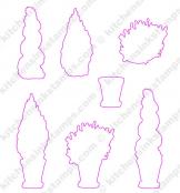 svg for potted topiaries stamp set