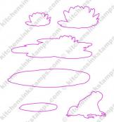 svg for Water Lilies stamp set