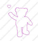 Get Well Teddy Bear Multi Step clear layered stamps