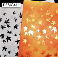 BKGD Design 1 - Falling Leaves pattern Digi laser printer download