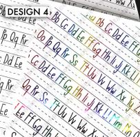 BKGD Design 4 - School Alphabet bkgd pattern Digi laser printer download