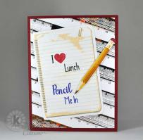 Let's have Lunch Card - from Kitchen Sink Stamps