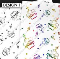 BKGD Design 1 - Swirly Cupcakes bkgd pattern Digi laser printer download