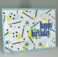 Birthday Candles Card - from Kitchen Sink Stamps