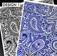 BKGD Design 1 - Paisley bkgd pattern Digi laser printer download