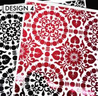 BKGD Design 4 - Flower Tile Digi laser printer download