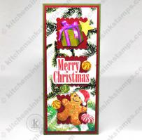 Christmas slimline Card - from Kitchen Sink Stamps