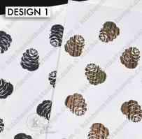 BKGD Design 1 - Pine cones pattern Digi laser printer download