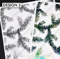 BKGD Design 2 - Pine branches Digi laser printer download