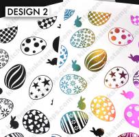 BKGD Design 2 - Eggs & Bunnies bkgd pattern Digi laser printer download
