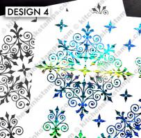 BKGD Design 4 - Scroll SNowflake bkgd pattern Digi laser printer download