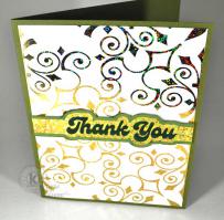 Elegant Thank You card- from Kitchen Sink Stamps