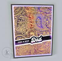 Rad Dad Father's Day card - from Kitchen Sink Stamps