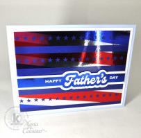 Stars & Stripes Father's Day card - from Kitchen Sink Stamps