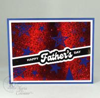 Bold Stars Father's Day card - from Kitchen Sink Stamps