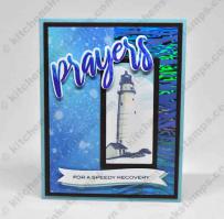 Lighthouse with Water Prayers Card - from Kitchen Sink Stamps