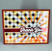 Sunny Bust Thank you Card  pattern card - from Kitchen Sink Stamps