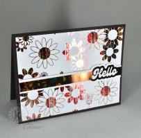 Fall Daisies Hello card- from Kitchen Sink Stamps