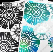 BKGD Design 4 - Bold Abstract Flowers bkgd pattern Digi laser printer download