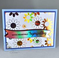 Daisy Sympathy card - from Kitchen Sink Stamps