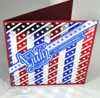 Red white and blue 4th of July card - from Kitchen Sink Stamps