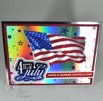 Independence Day Flag card - from Kitchen Sink Stamps