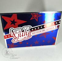 Patriotic July 4th card - from Kitchen Sink Stamps
