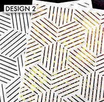BKGD Design 2 - Linear Hexagons bkgd pattern Digi laser printer download