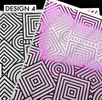 BKGD Design 4 - Linear Square, Circles, Triangles bkgd pattern Digi laser printer download