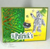 Celtic Knot and Teddy St Patricks Day Card - from Kitchen Sink Stamps