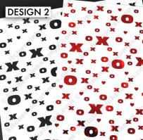 BKGD Design 2 - X's and O's bkgd pattern Digi laser printer download